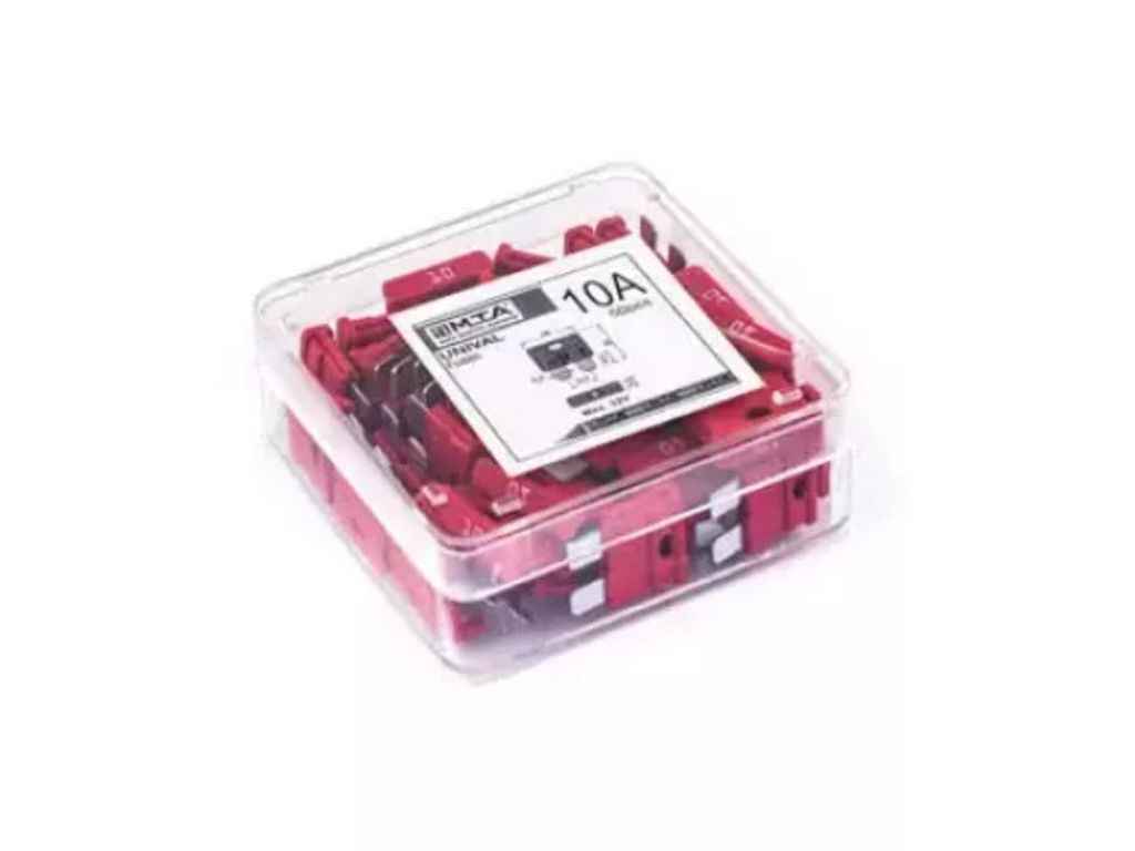 Запобіжники плоскі євро 10А (50шт в паку) ТМ MTA Запобіжники плоскі євро 10А (50шт в паку) ТМ MTA
