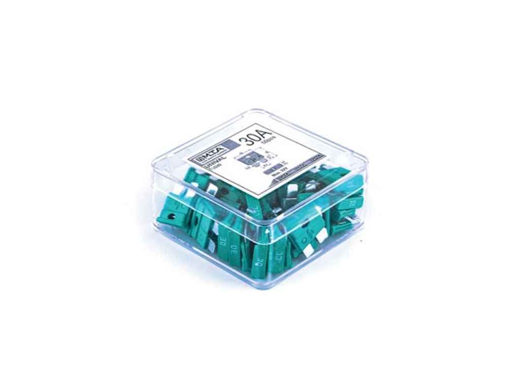 Запобіжники плоскі євро 30А (50шт в паку) ТМ MTA Запобіжники плоскі євро 30А (50шт в паку) ТМ MTA