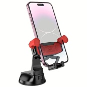 Автотримач для телефону затискач під вагою HOCO "H67" Black. Зображення №2