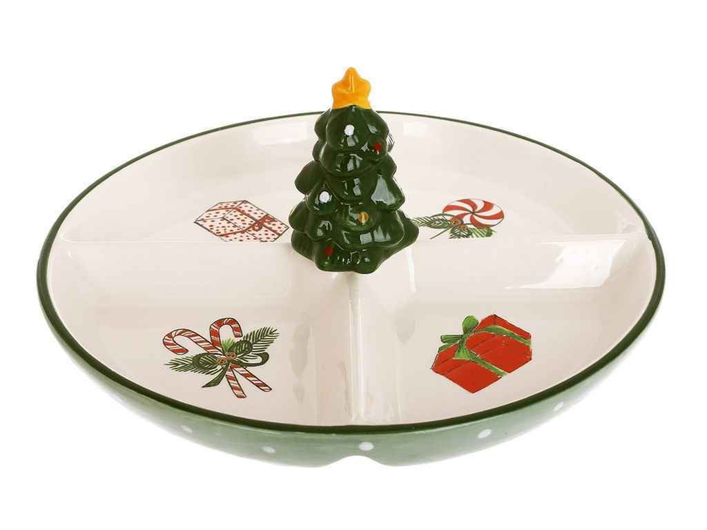 Менажниця 28х28х11см кераміка Зимова казка ТМ BONADI Менажниця 28х28х11см кераміка Зимова казка ТМ BONADI