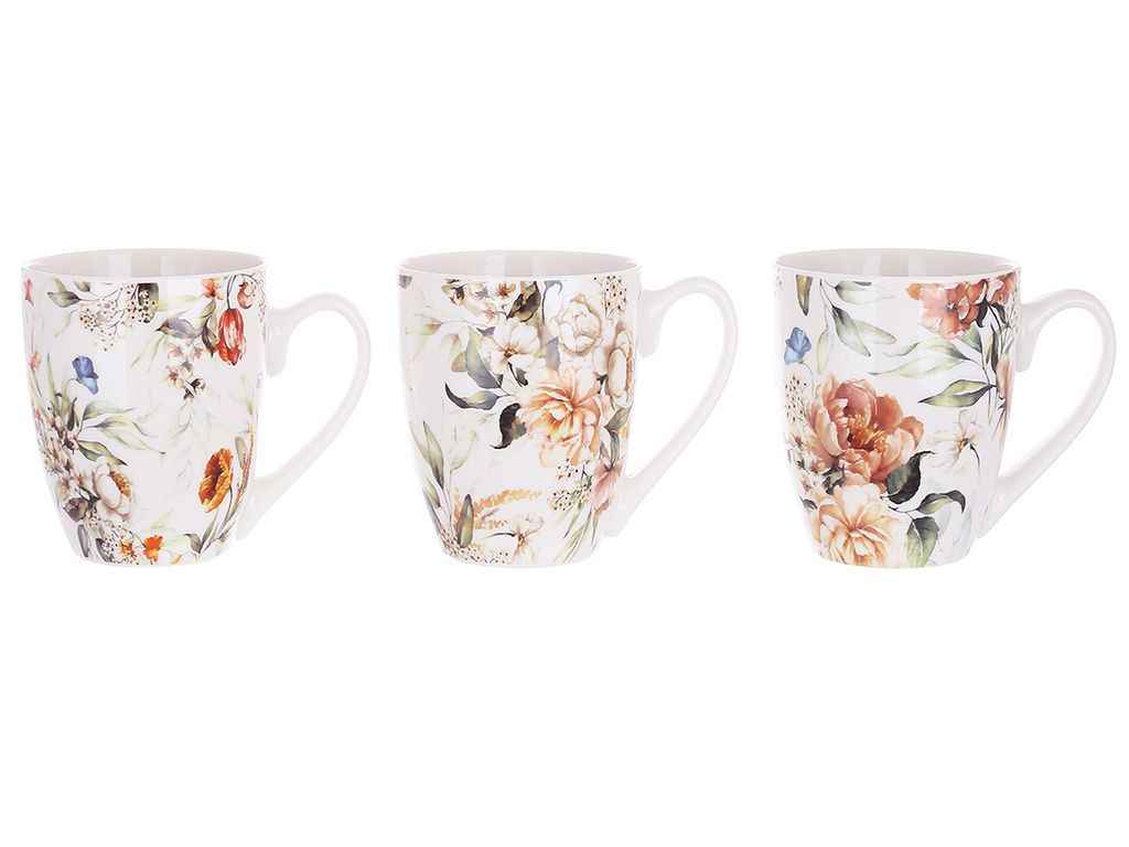 Чашка 425мл порцелянова Floral, 3 дизайни ТМ BONADI Чашка 425мл порцелянова Floral, 3 дизайни ТМ BONADI
