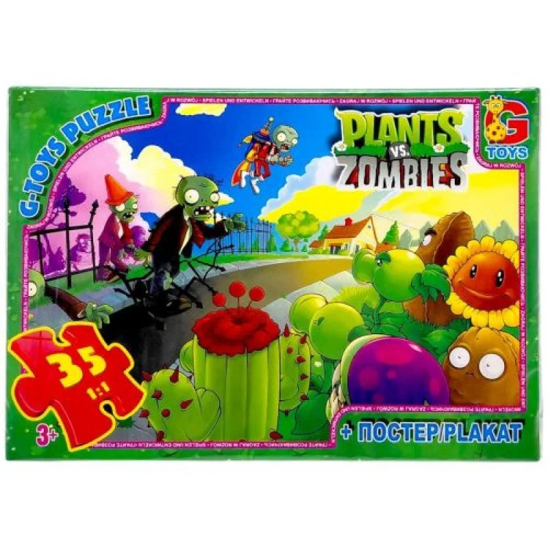 Детский пазл "Растения против Зомби" PVZ01 постер, 35 элементов Детский пазл "Растения против Зомби" PVZ01 постер, 35 элементов