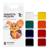 Детская медовая акварель 7C10801, 8 цветов. Изображение №2