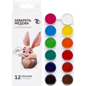 Детская медовая акварель 7C11202, 12 цветов. Изображение №2