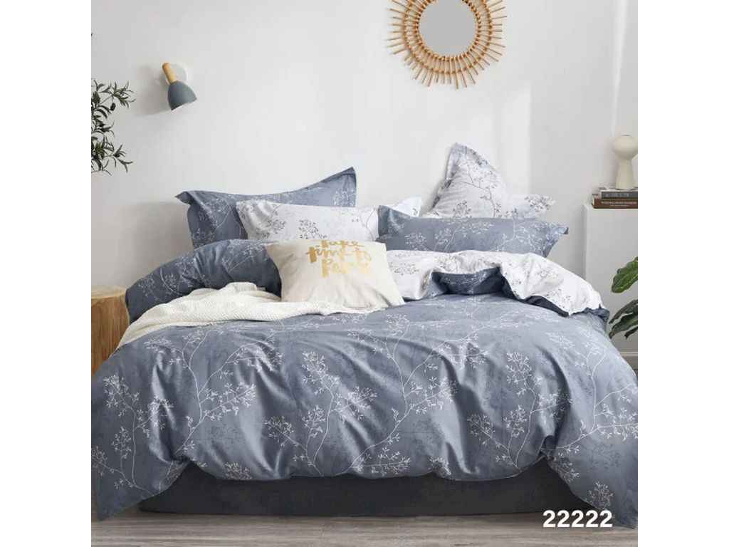 Комплект постільної білизни Євро арт.22222 простирадло на гумці Ранфорс ТМ VILUTA Комплект постільної білизни Євро арт.22222 простирадло на гумці Ранфорс ТМ VILUTA