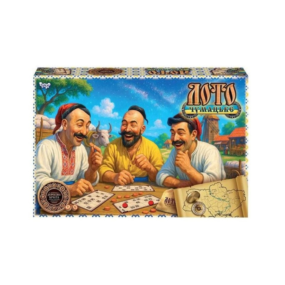 Настольная игра "Чумацкое ЛОТО" DTG105 деревянные бочки, 90 шт Настольная игра "Чумацкое ЛОТО" DTG105 деревянные бочки, 90 шт