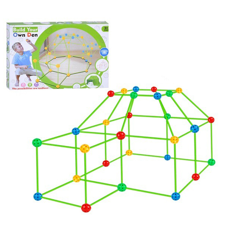 Детский конструктор "Build your own den" 2020-46 каркас, шарики, палочки Детский конструктор "Build your own den" 2020-46 каркас, шарики, палочки