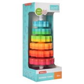 Детская развивающая игрушка "Пирамидка" 17403 кольца на спирали 6 штук. Изображение №4