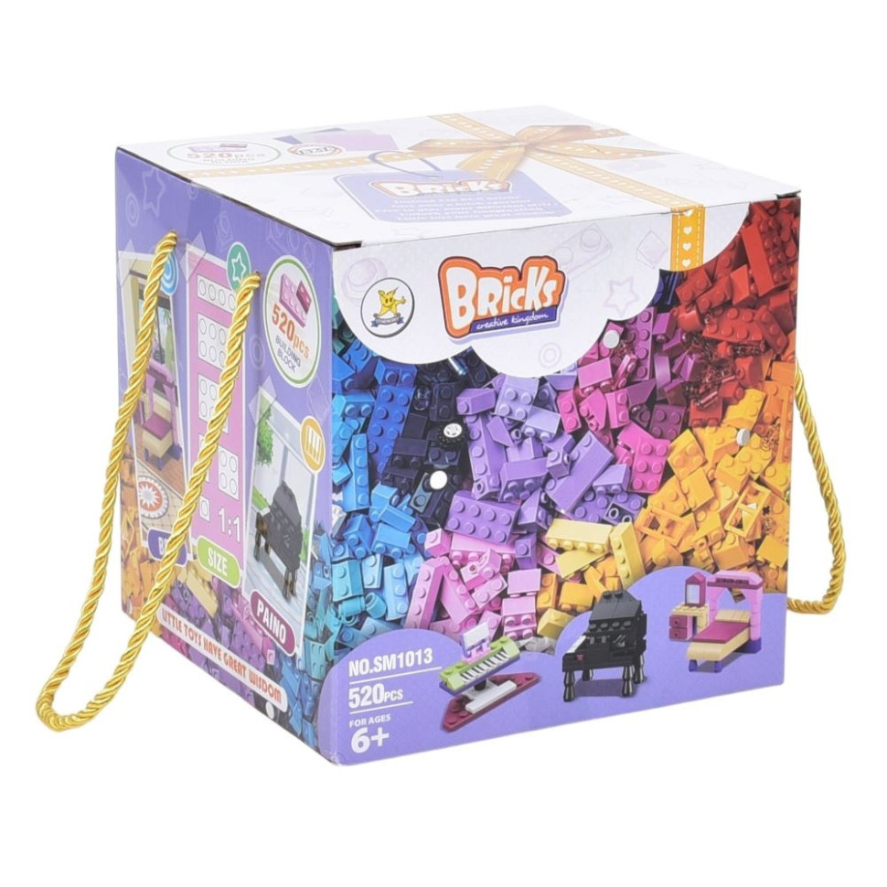 Детский конструктор "Bricks" SM1013, 520 деталей Детский конструктор "Bricks" SM1013, 520 деталей