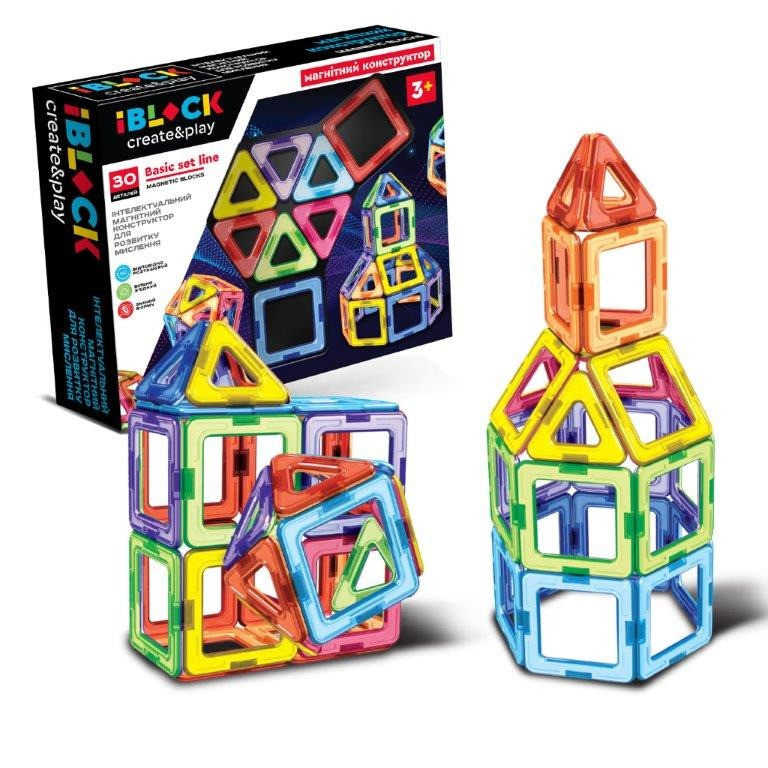 Детский магнитный конструктор PL-923-526, 30 деталей Детский магнитный конструктор PL-923-526, 30 деталей