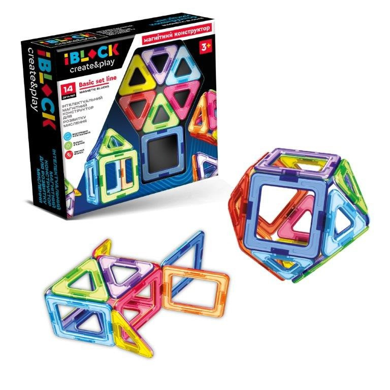 Детский магнитный конструктор PL-923-525, 14 деталей Детский магнитный конструктор PL-923-525, 14 деталей