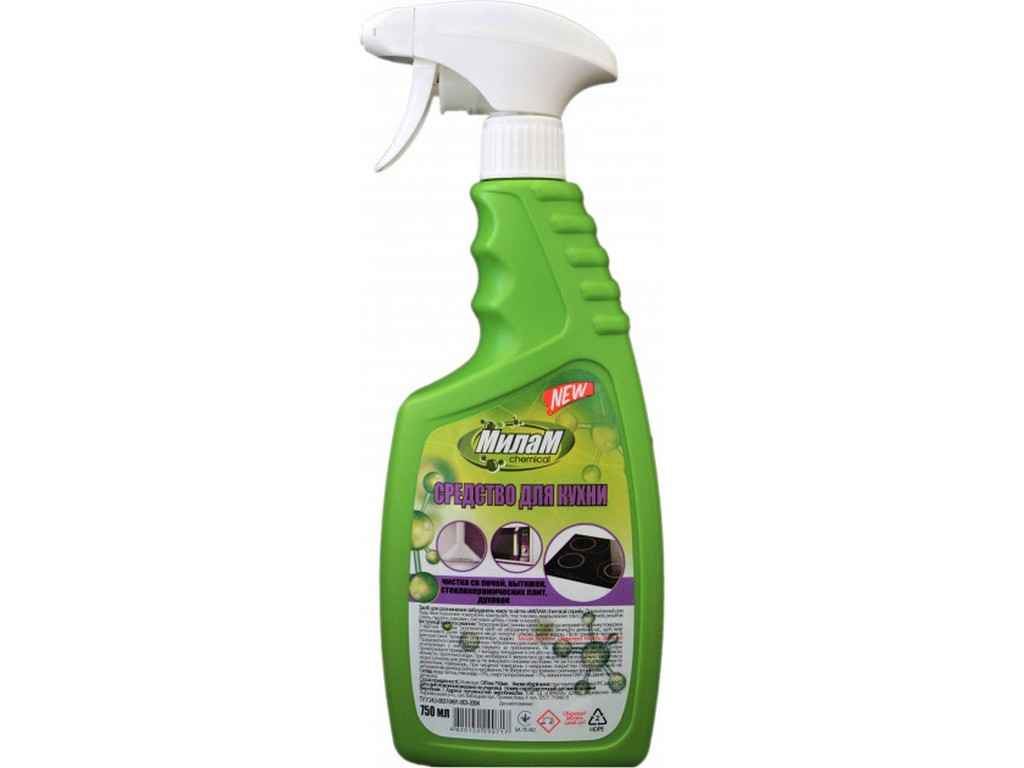 Засіб для чищення-видалення жиру та кіптяви 750 мл ТМ Милам Засіб для чищення-видалення жиру та кіптяви 750 мл ТМ Милам