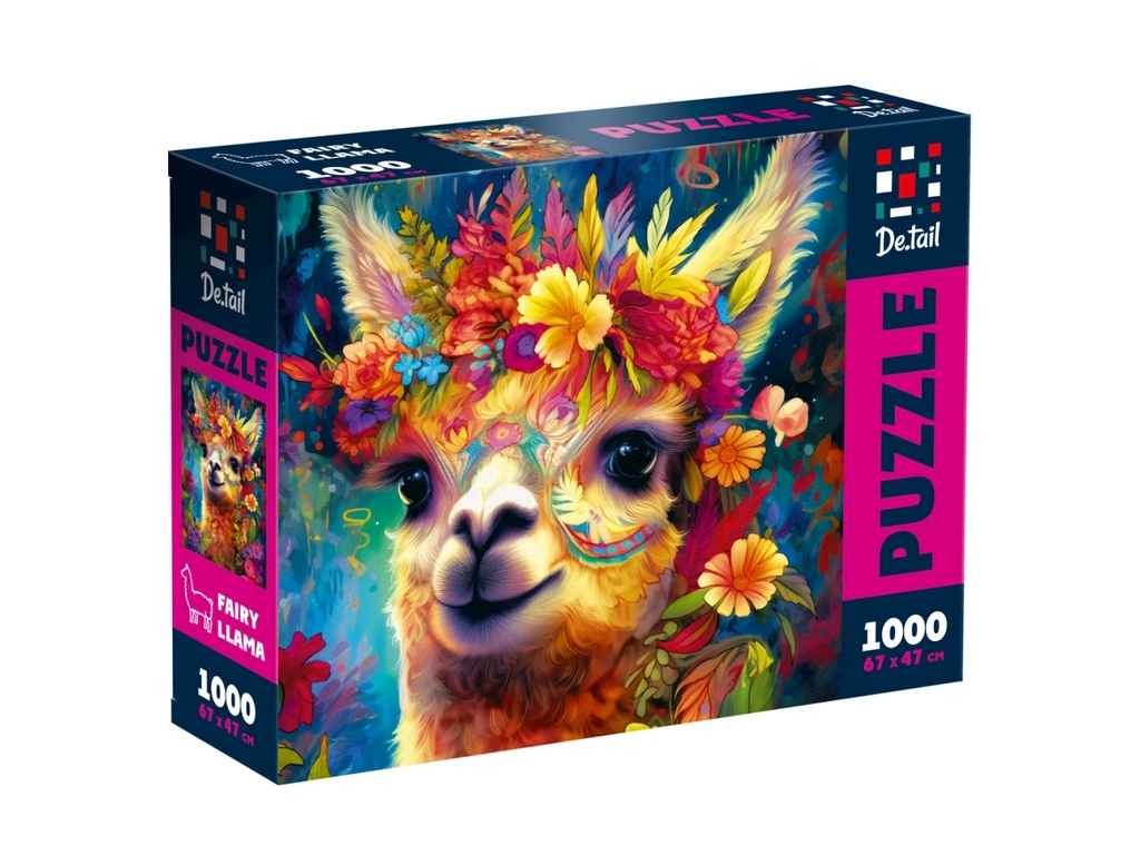 Пазли De.tail Чарівна лама (укр) DT1000-11 ТМ VLADI TOYS Пазли De.tail Чарівна лама (укр) DT1000-11 ТМ VLADI TOYS