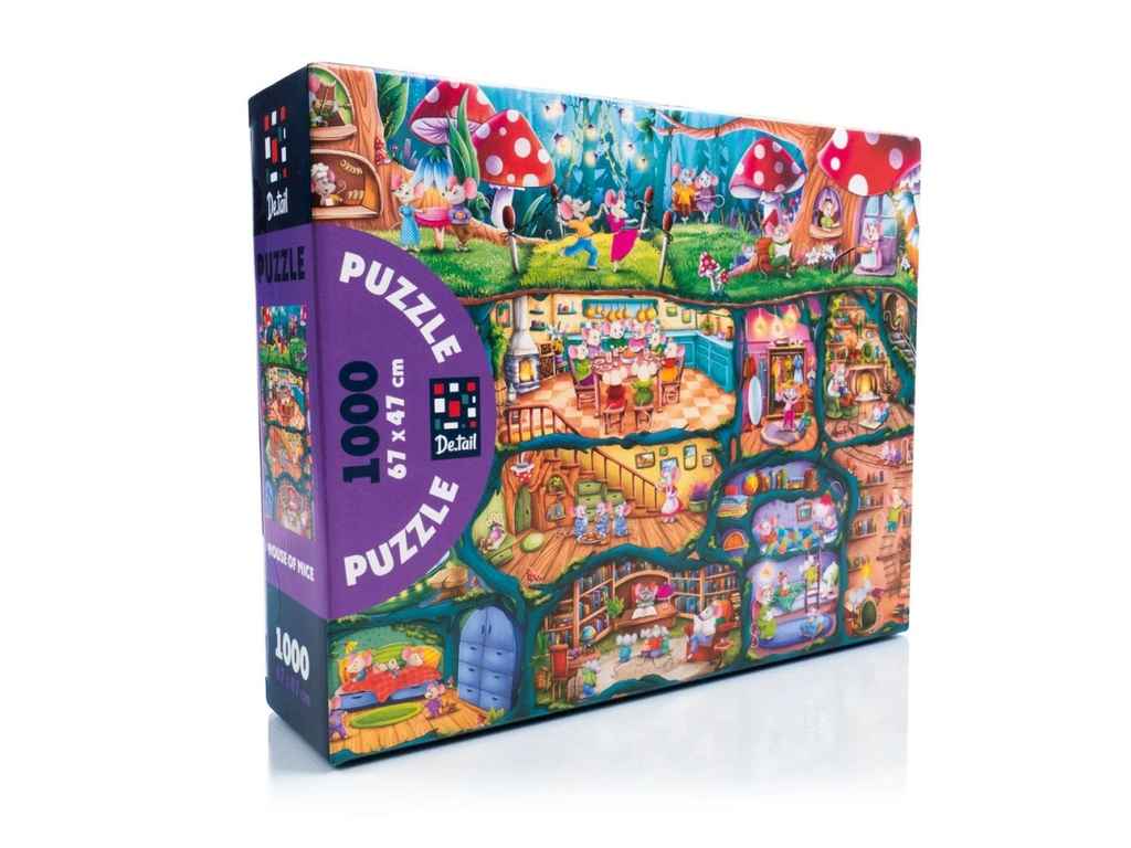 Пазли De.tail Будиночок мишенят DT1000-15 ТМ VLADI TOYS Пазли De.tail Будиночок мишенят DT1000-15 ТМ VLADI TOYS