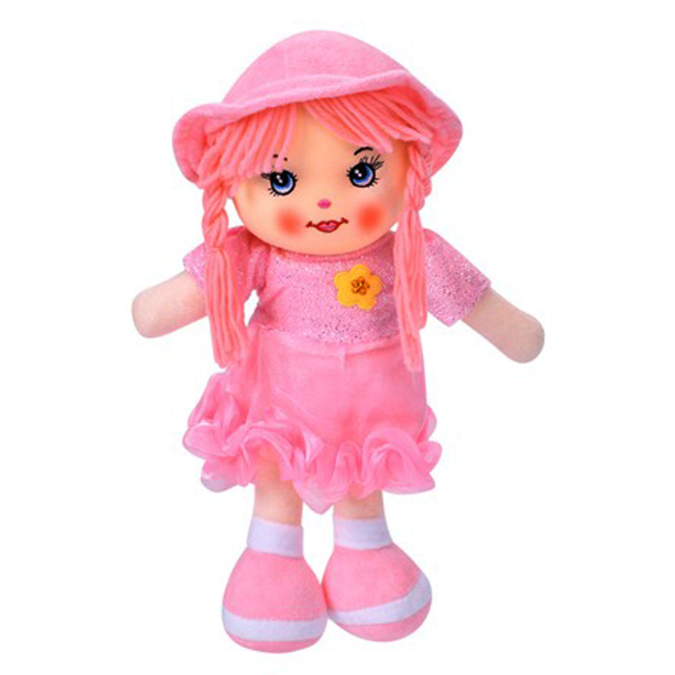 Детская игровая кукла YG0009(Pink) 33 см, мягконабивная, петелька Детская игровая кукла YG0009(Pink) 33 см, мягконабивная, петелька