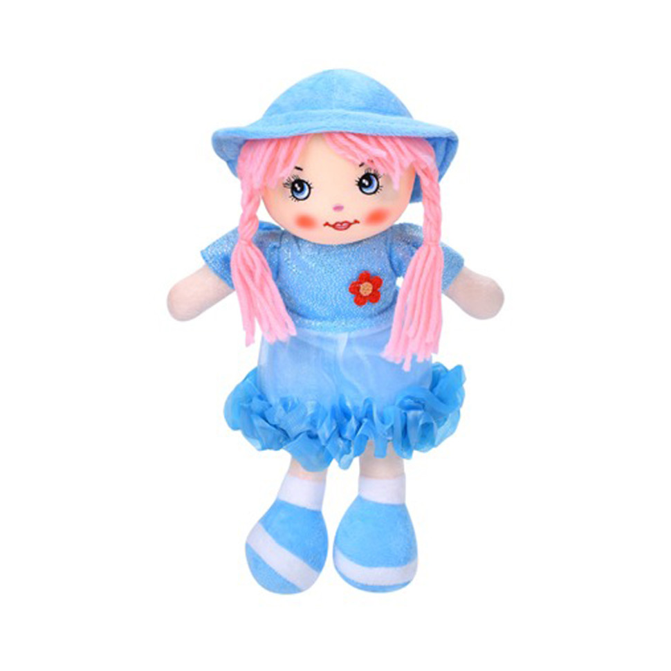 Детская игровая кукла YG0009(Blue) 33 см, мягконабивная, петелька Детская игровая кукла YG0009(Blue) 33 см, мягконабивная, петелька