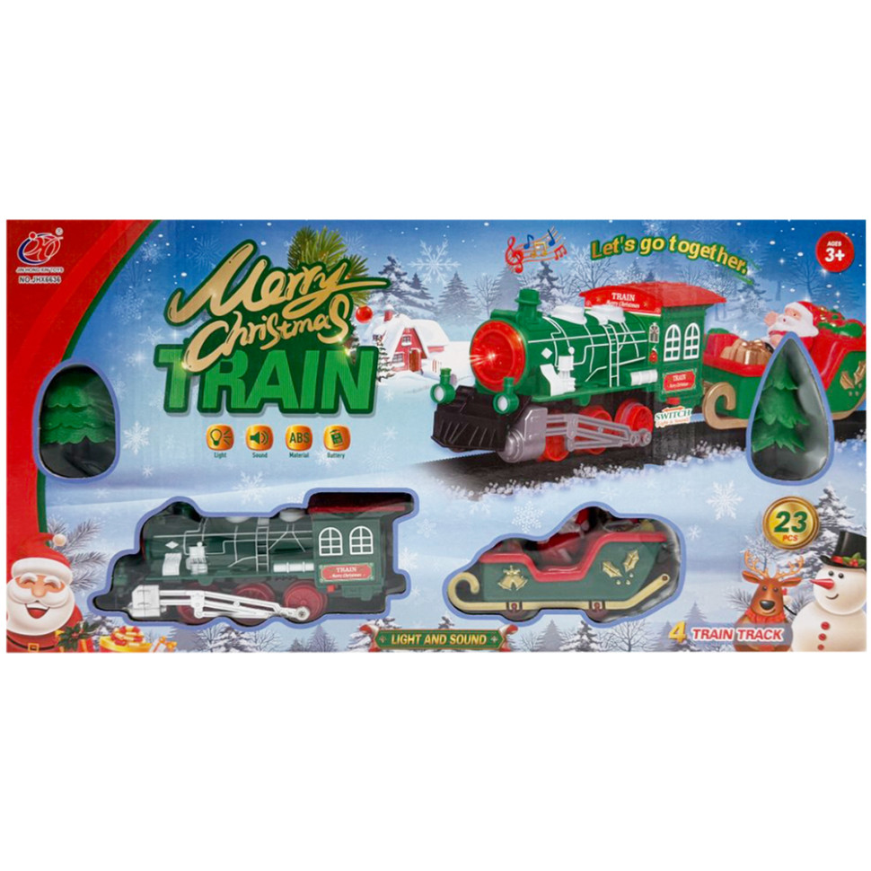 Детский игровой набор "Железная дорога" JHX6636-37(Green) фигурки, звук, свет Детский игровой набор "Железная дорога" JHX6636-37(Green) фигурки, звук, свет