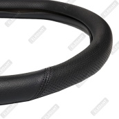 Чохол на кермо шкіра "M" (37-38см) чорний Elegant 105821 D-type з Плоским низом перф./ 2шва (8,5см). Зображення №2