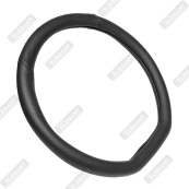 Чохол на кермо шкіра "M" (37-38см) чорний Elegant 105821 D-type з Плоским низом перф./ 2шва (8,5см). Зображення №3