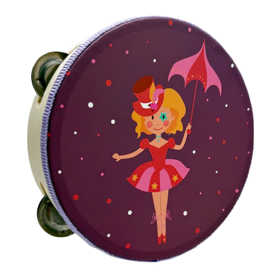 Деревянная игрушка Бубен "Звездный выход" MD 0367-49 диаметр 15 см Деревянная игрушка Бубен "Звездный выход" MD 0367-49 диаметр 15 см