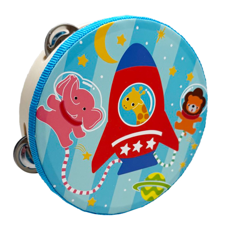 Дерев'яна іграшка Бубен "Космос" MD 0367-56 діаметр 15 см Дерев'яна іграшка Бубен "Космос" MD 0367-56 діаметр 15 см