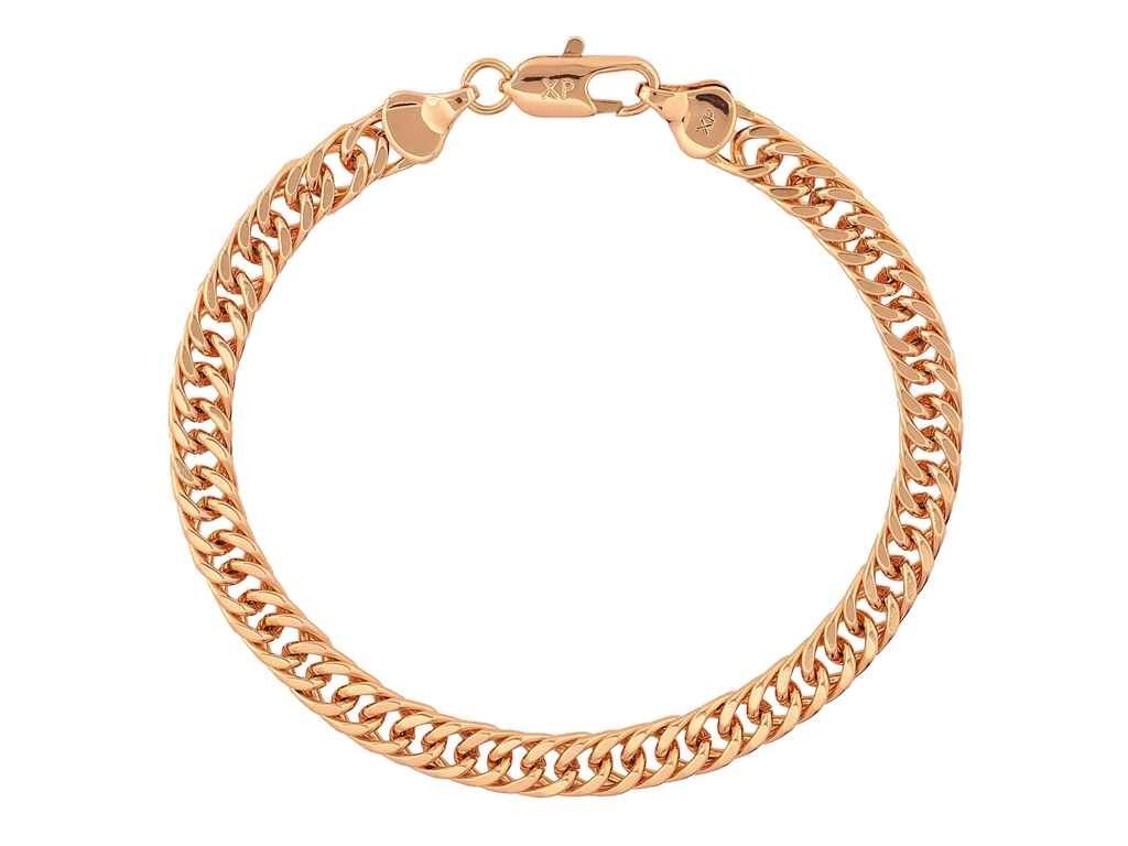 Браслет Позолота 18К Ланцюжок плетіння Кобра 20см*6мм 302005 ТМ XUPING Браслет Позолота 18К Ланцюжок плетіння Кобра 20см*6мм 302005 ТМ XUPING