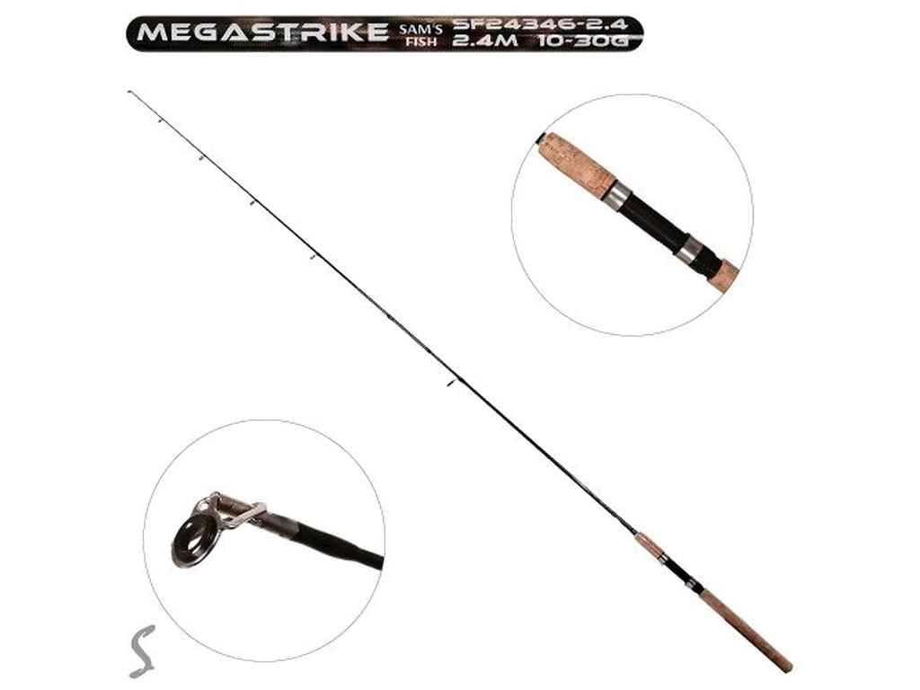 Спінінг штекерний 2,4м 10-30г Megastrike 2к SF24346-2.4 ТМ STENSON Спінінг штекерний 2,4м 10-30г Megastrike 2к SF24346-2.4 ТМ STENSON