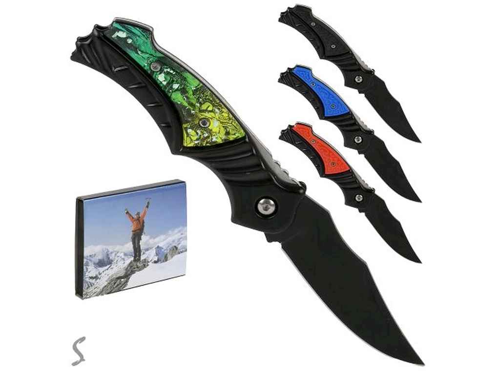 Ніж туристичний складний 4шт/наб 16см (лезо 8см) R79003 ТМ STENSON Ніж туристичний складний 4шт/наб 16см (лезо 8см) R79003 ТМ STENSON