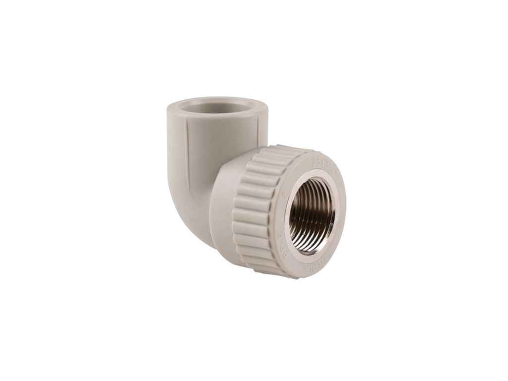 Кут 3/4 90° d=25мм поліпропіленовий для поліпроп. труб (DSE2035) ТМ Thermo Alliance Кут 3/4 90° d=25мм поліпропіленовий для поліпроп. труб (DSE2035) ТМ Thermo Alliance