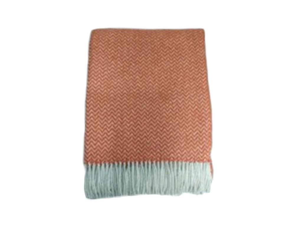 Плед 140*200 Метро 12/ZIGZAG біло-помар. ТМ VLADI Плед 140*200 Метро 12/ZIGZAG біло-помар. ТМ VLADI