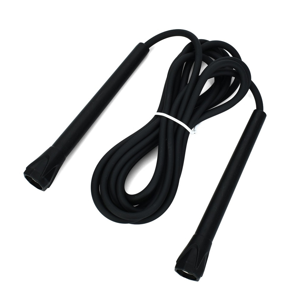 Скакалка MS 4797(Black) размер 290 см, ручки-пластик Скакалка MS 4797(Black) размер 290 см, ручки-пластик