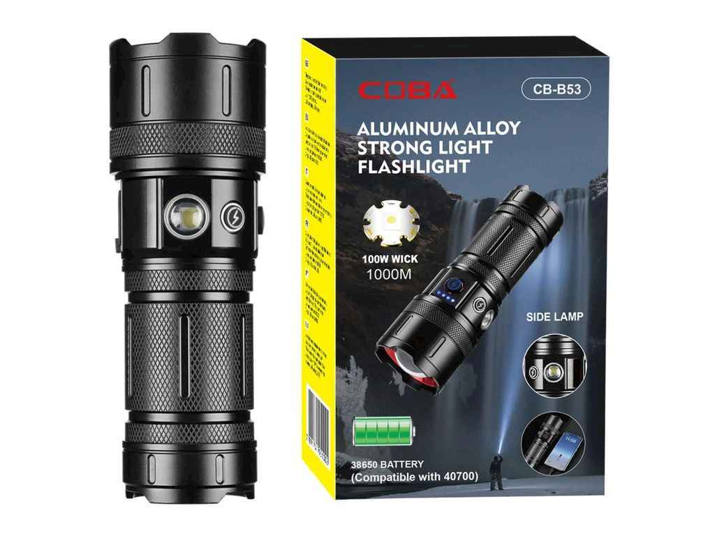 Лiхтар свiтлодiодний 6000K CB-B53-TG, Power Bank, індикація заряду, ЗУ Type-C, zoom, Box АКБ 3*18650 ТМ КИТАЙ Лiхтар свiтлодiодний 6000K CB-B53-TG, Power Bank, індикація заряду, ЗУ Type-C, zoom, Box АКБ 3*18650 ТМ КИТАЙ