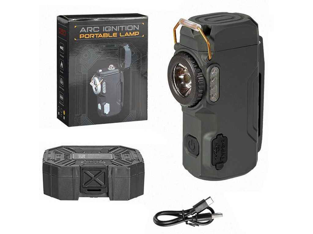 Ліхтар мультифункціональний 5000K D50-SMD black, запальничка, ЗУ Type-C, Box АКБ вбудований ТМ КИТАЙ Ліхтар мультифункціональний 5000K D50-SMD black, запальничка, ЗУ Type-C, Box АКБ вбудований ТМ КИТАЙ