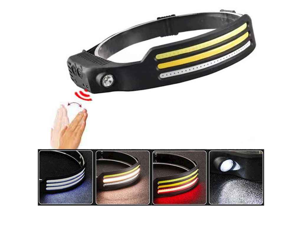 Ліхтар налобний 5000K АКБ вбудований BL-W689-LM3COB (WhiteYellowRed), Motion Sensor, ЗУ Type-C, Box ТМ КИТАЙ Ліхтар налобний 5000K АКБ вбудований BL-W689-LM3COB (WhiteYellowRed), Motion Sensor, ЗУ Type-C, Box ТМ КИТАЙ