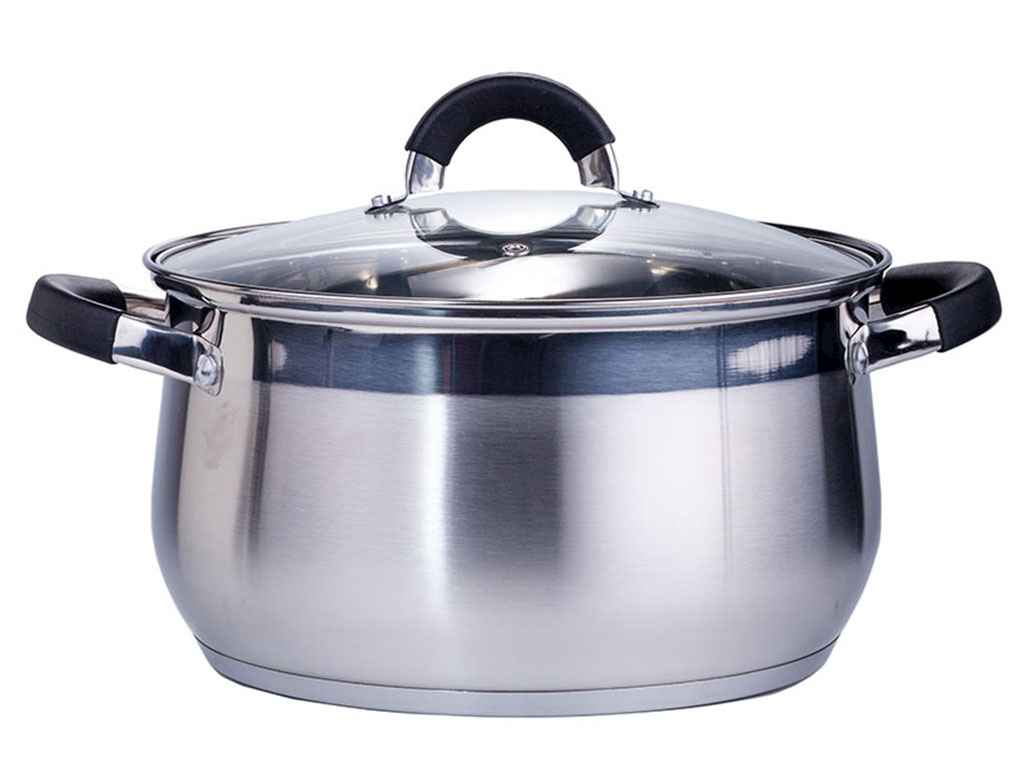 Каструля з нерж. сталі 5,0л зі скл. кр. BLACK ZB-5B ТМ ZAUBERG Каструля з нерж. сталі 5,0л зі скл. кр. BLACK ZB-5B ТМ ZAUBERG