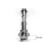 Гантельный гриф EasyFit EF-8047, 50 см, Ø 25 мм, хромированный. Изображение №3 Гантельный гриф EasyFit EF-8047, 50 см, Ø 25 мм, хромированный. Изображение №3