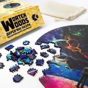 Деревянный пазл "Луна" Wortex Woods PZL20004M 40х40 см. Изображение №6