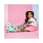 Детские раздвижные ролики Twista Yvolution YR25G4 размер 24-28, зеленый. Изображение №4