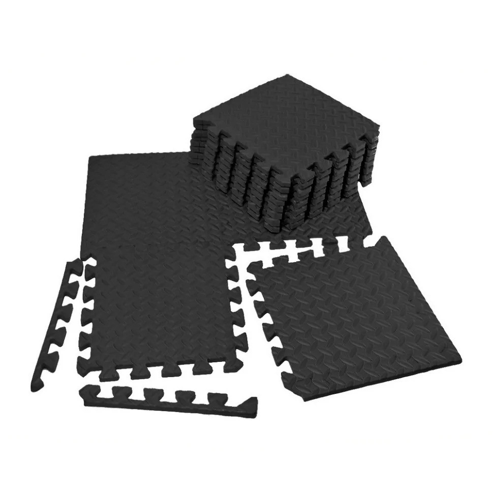 Мат-пазл "Ластівчин хвіст" EasyFit EF-1950-30-BK 8 шт, 30х30 см, чорний Мат-пазл "Ластівчин хвіст" EasyFit EF-1950-30-BK 8 шт, 30х30 см, чорний