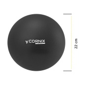 Мяч для йоги MiniGYMball Cornix XR-0371, 22 см, черный. Изображение №3 Мяч для йоги MiniGYMball Cornix XR-0371, 22 см, черный. Изображение №3