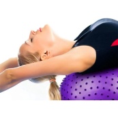 Массажный мяч для фитнеса EasyFit EF-3015-V 65 см, фиолетовый. Изображение №2 Массажный мяч для фитнеса EasyFit EF-3015-V 65 см, фиолетовый. Изображение №2