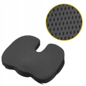 Ортопедична подушка для сидіння 4FIZJO 4FJ0613, 35x45x7 см, Black. Зображення №7