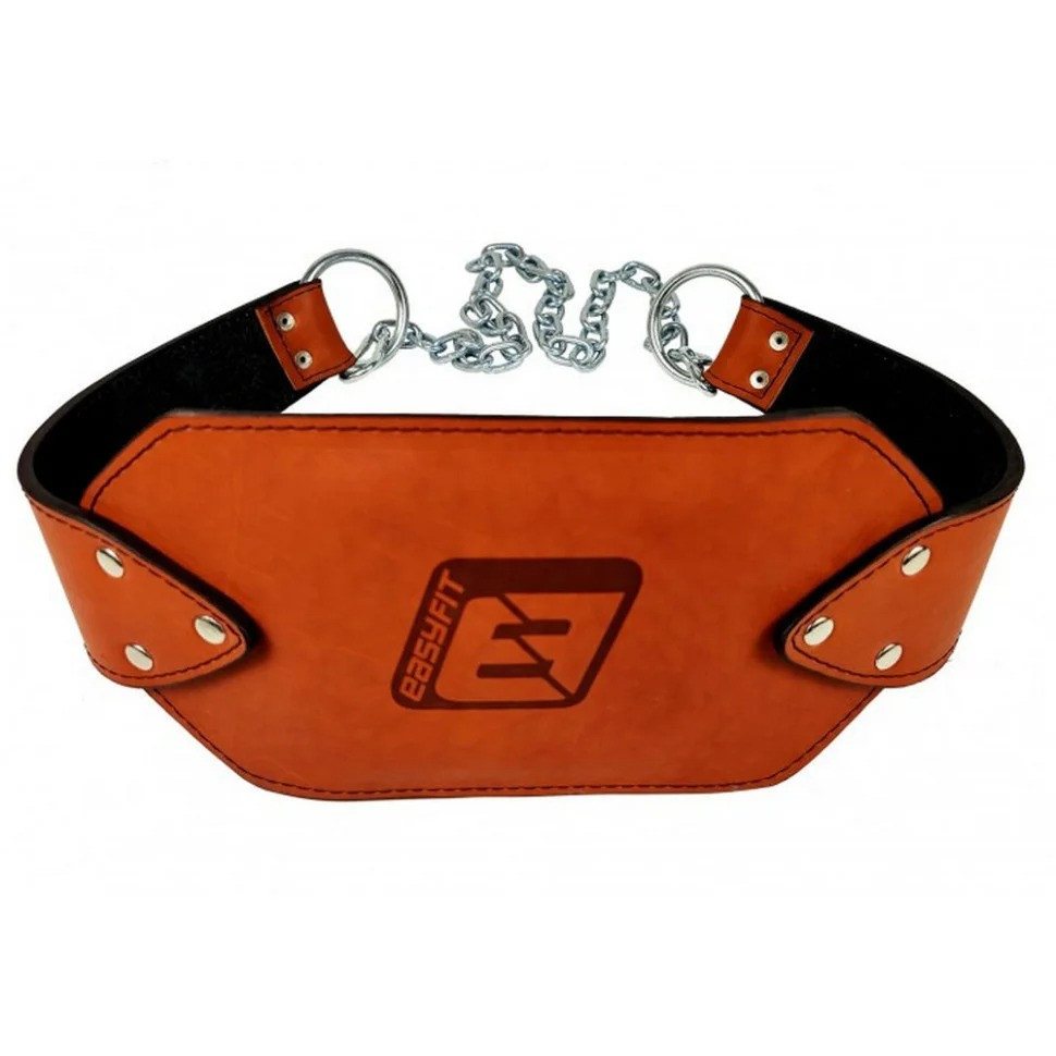 Пояс для обтяжень EasyFit EF-DBC-200-BR шкіра, до 200 кг, коричневий Пояс для обтяжень EasyFit EF-DBC-200-BR шкіра, до 200 кг, коричневий