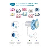 Пустушка ортодонтична "Be happy" Nuvita NV7084PG 7084 Air55 Cool. Зображення №5 Пустушка ортодонтична "Be happy" Nuvita NV7084PG 7084 Air55 Cool. Зображення №5