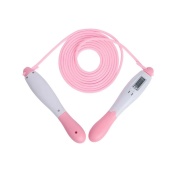 Скоростная скакалка со счетчиком EasyFit EF-1916-WP белый-розовый. Изображение №2 Скоростная скакалка со счетчиком EasyFit EF-1916-WP белый-розовый. Изображение №2