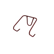 Зимові санки "Сніжок" Snower 4820211100476BORDO метал, дерево. Зображення №4