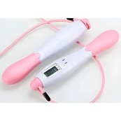 Скоростная скакалка со счетчиком EasyFit EF-1916-WP белый-розовый. Изображение №3 Скоростная скакалка со счетчиком EasyFit EF-1916-WP белый-розовый. Изображение №3