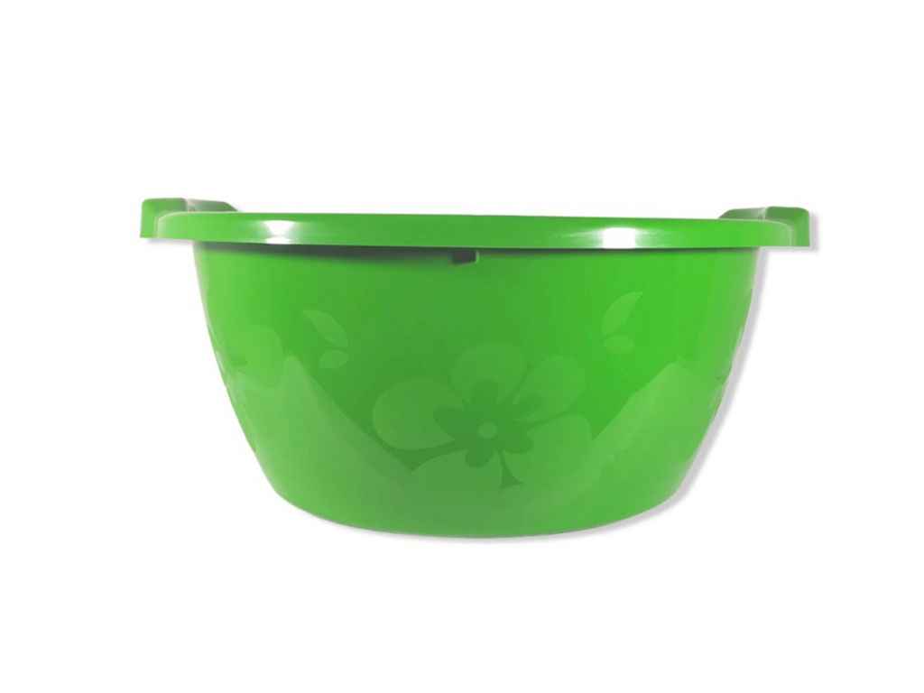 Миска пл. 6л Незабудка п/п світло-зелена ПГ-1071 ТМ ПОЛІМЕРАГРО Миска пл. 6л Незабудка п/п світло-зелена ПГ-1071 ТМ ПОЛІМЕРАГРО