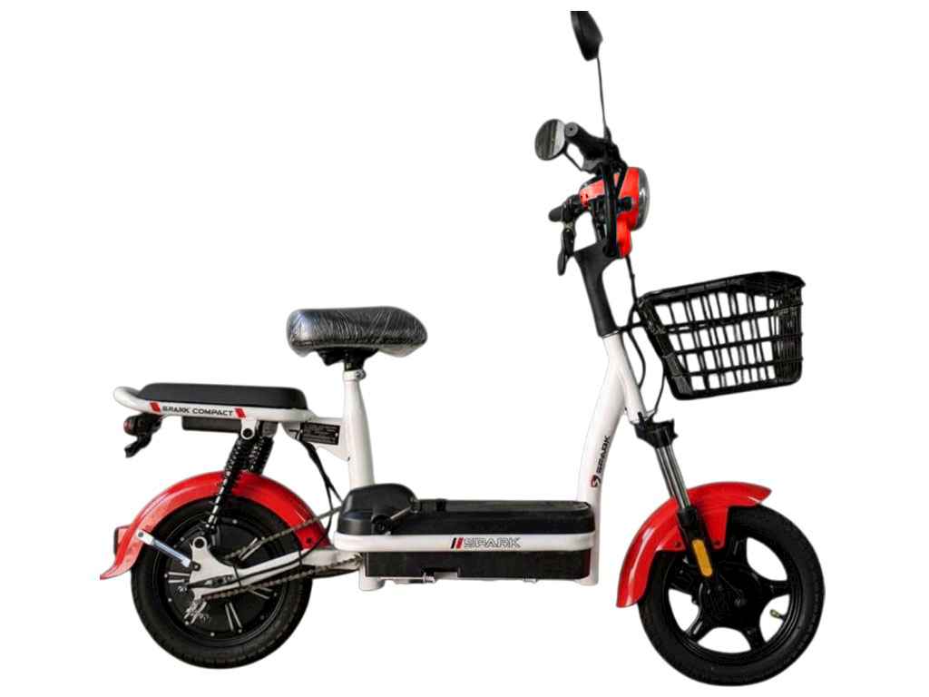 Електроскутер (велосипед з електромотором) COMPACT 14 48V/400W/12Ah (Червоний) ТМSPARK Електроскутер (велосипед з електромотором) COMPACT 14 48V/400W/12Ah (Червоний) ТМSPARK