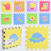 Детский коврик Мозаика "Предметы" MR 1275, 9 деталей, EVA, 30х30 см. Изображение №2 Детский коврик Мозаика "Предметы" MR 1275, 9 деталей, EVA, 30х30 см. Изображение №2